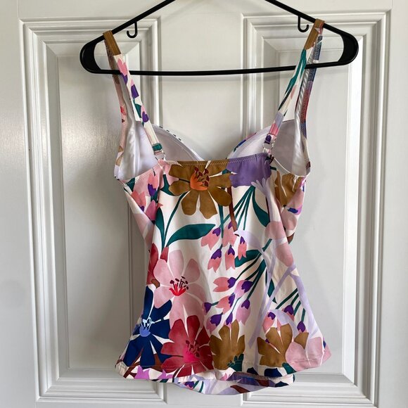 Profile by Gottex Melody Floral Print Women’s Sweetheart Twist Front Tankini Top - Picture 5 of 6